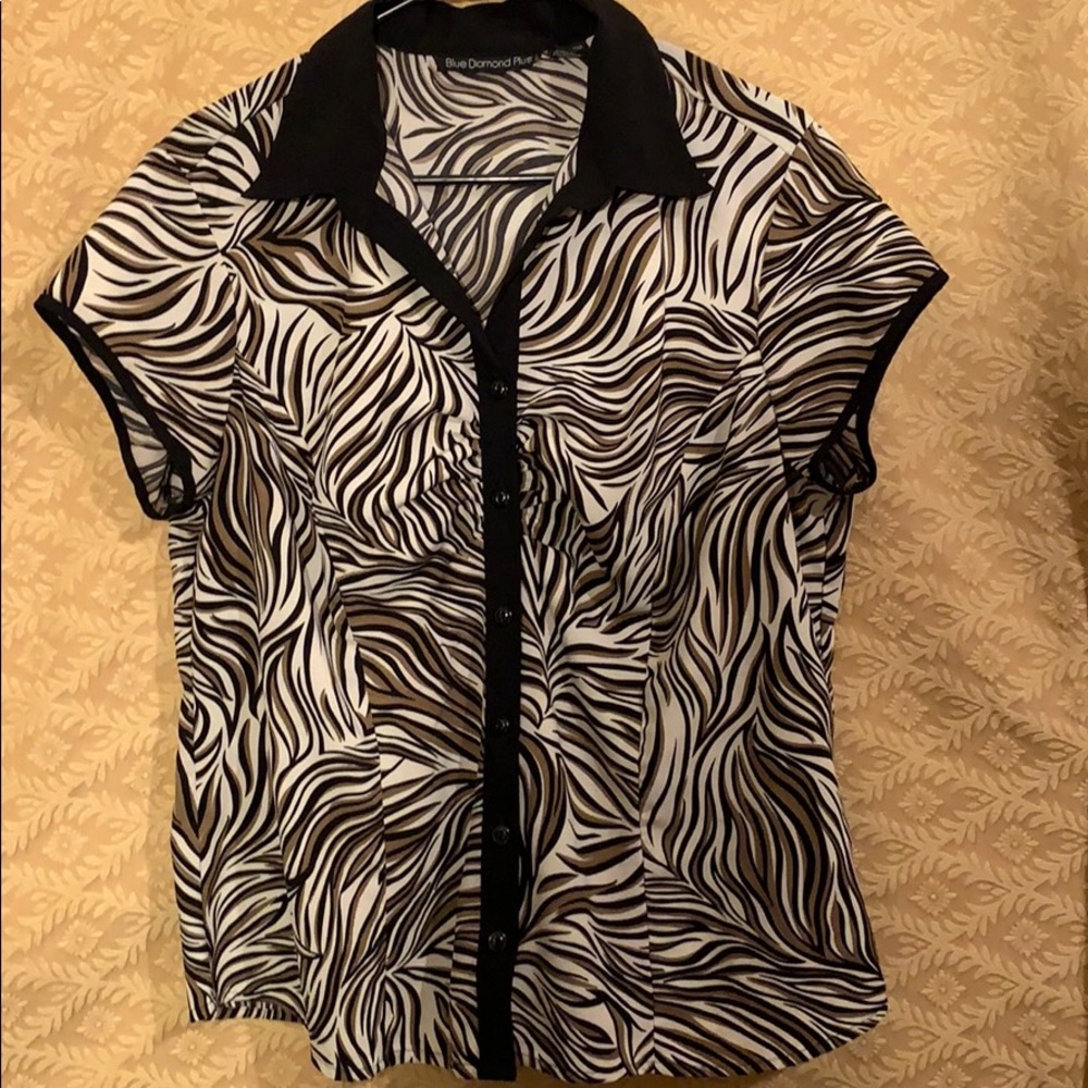 Zebra print blouse
